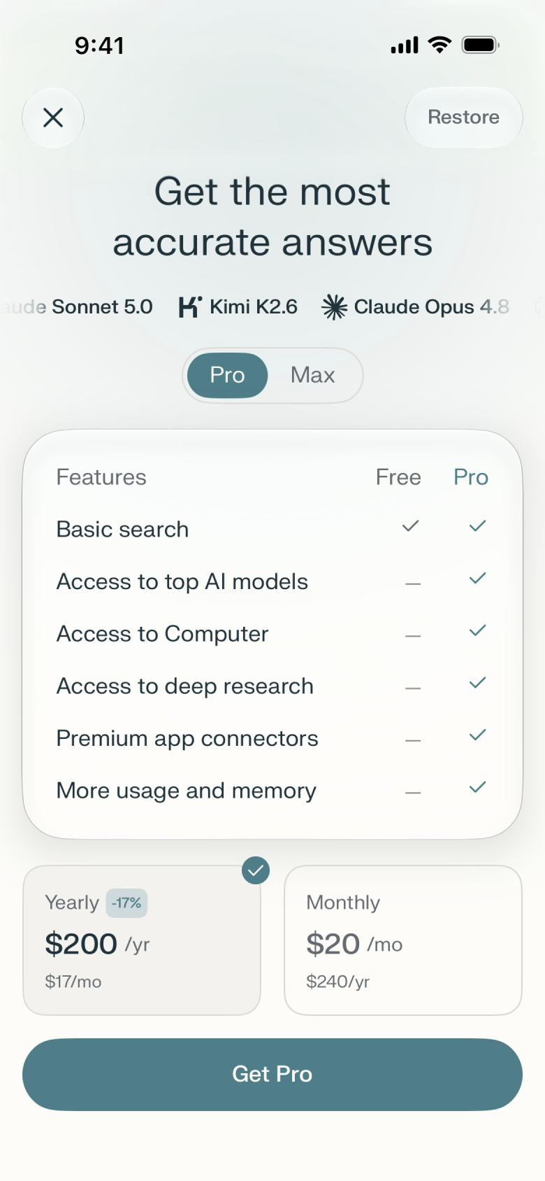 Perplexity — Mira AI screen