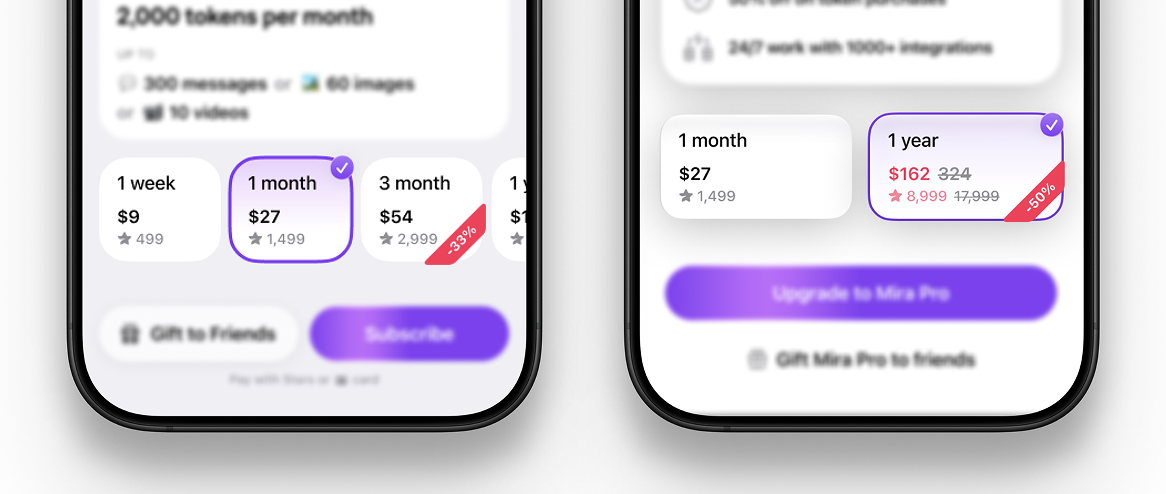 Simplified Mira AI pricing structure